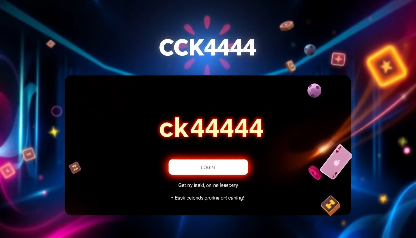 Make your ck4444 login seamless with our secure and user-friendly platform—experience gaming at its finest today.