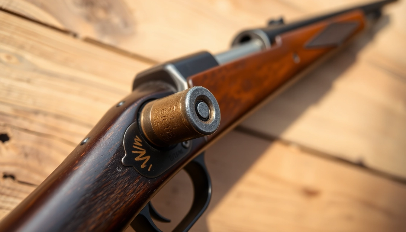 High-quality image of a 32WIN cartridge being loaded into a classic Winchester rifle for enthusiasts and collectors.