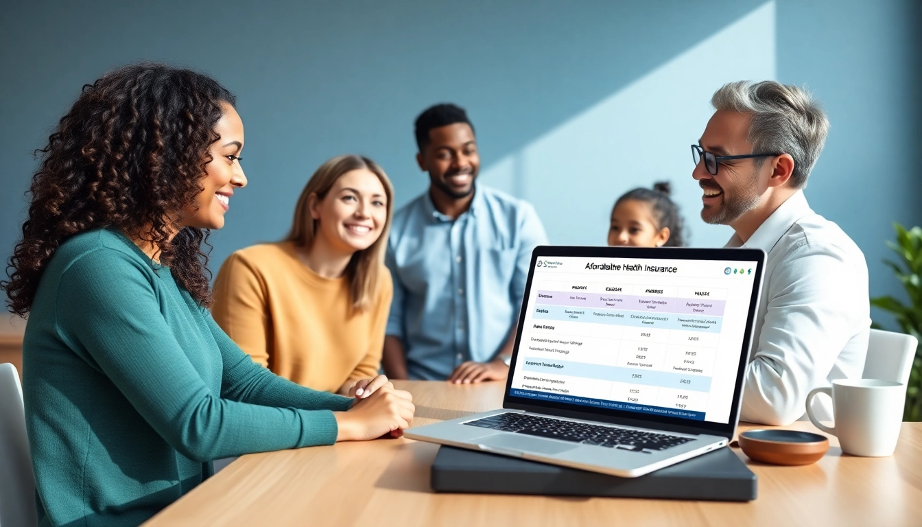 Choose Affordable private health insurance options with a friendly broker in a cozy home office.