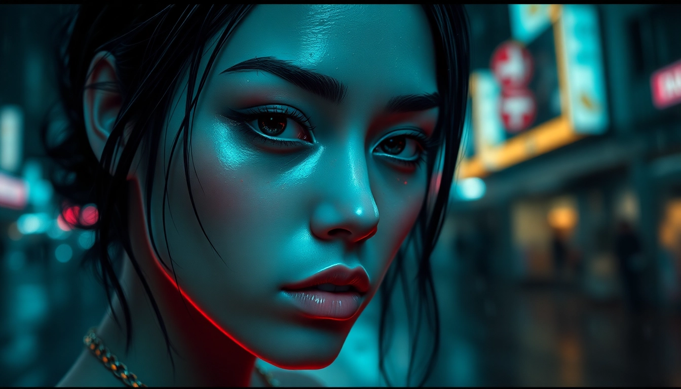 Dynamic neon-lit scene powered by NSFW AI Image Generator delivering hyperreal visuals for screen readers