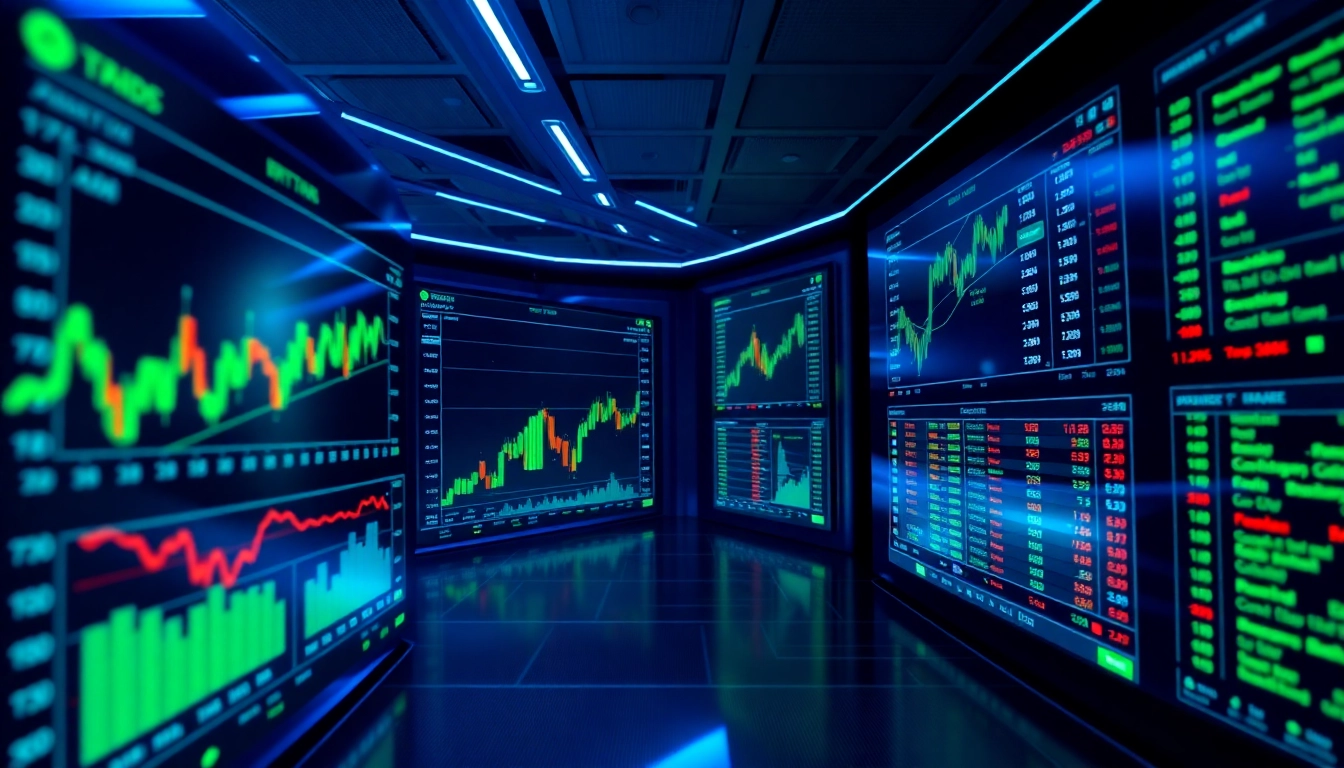 Professional trader analyzing data on a cutting-edge crypto exchange platform for secure