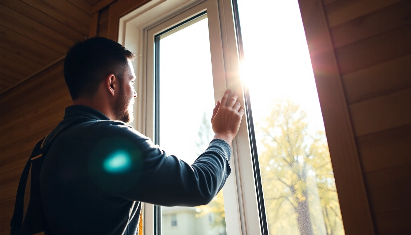 Replacement window installers near me performing precise, energy-efficient home window upgrade
