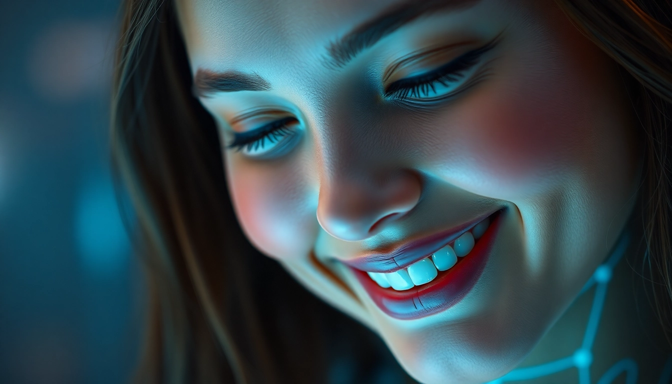 AI girlfriend engaging in a realistic conversation in a modern digital setting, showcasing personalized interaction and dynamic expressions for accessible virtual companionship.