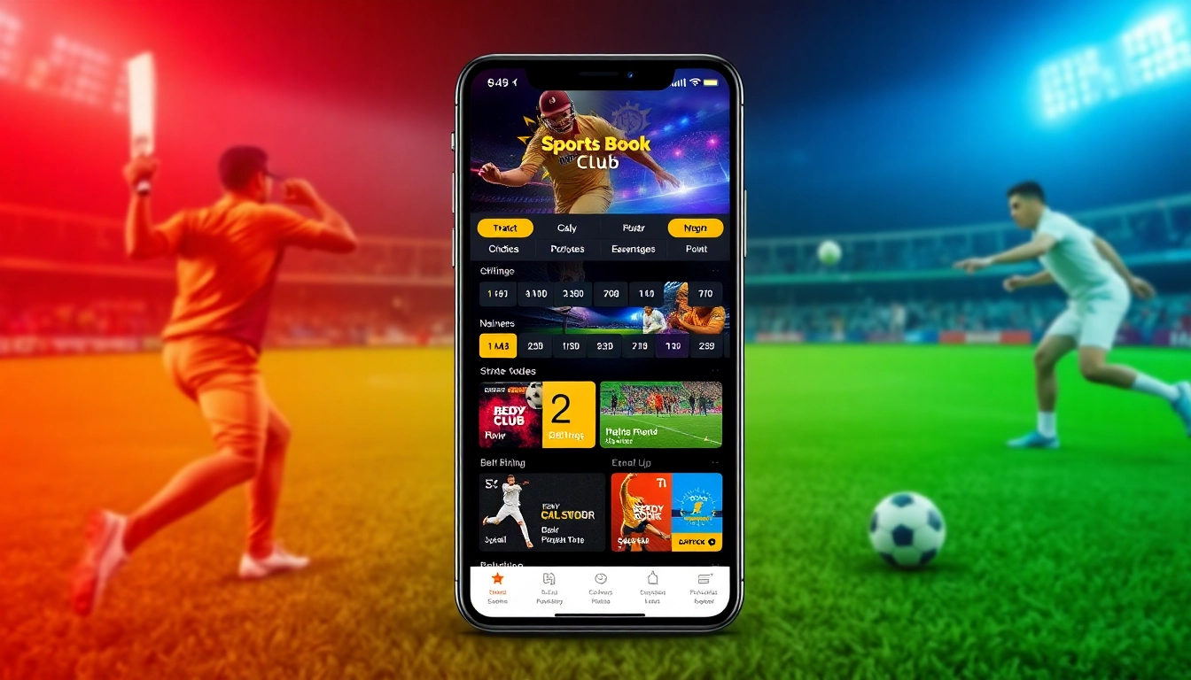Reddy Book Club logo displayed on a sleek betting platform with live sports highlights and betting options for cricket, football, and casino games, illustrating user engagement.