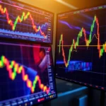 Trading view platform showcasing real-time market charts with clear signals and analytical